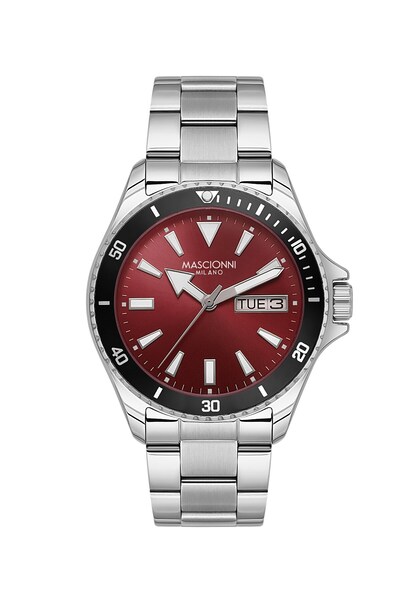 mascionni Silver Steel Cord Men's Wristwatch Lm.1.2400.05