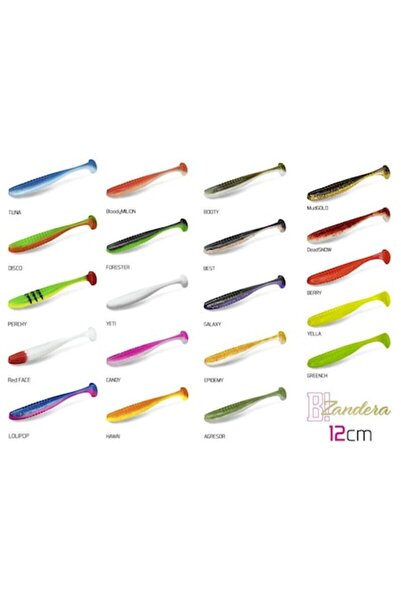 DELPHİN Momeală artificială ZANDERA UVS, set de 5, 12 cm, Ultra Violet