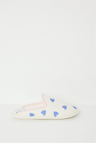 Perspective Women Secret Білі жіночі капці з візерунком