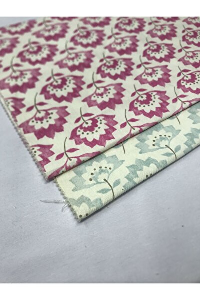 Yiğit Kumaş Duck Fabric Patterned, Piece 40X50 cm 2 Pieces Patchwork Fabrics