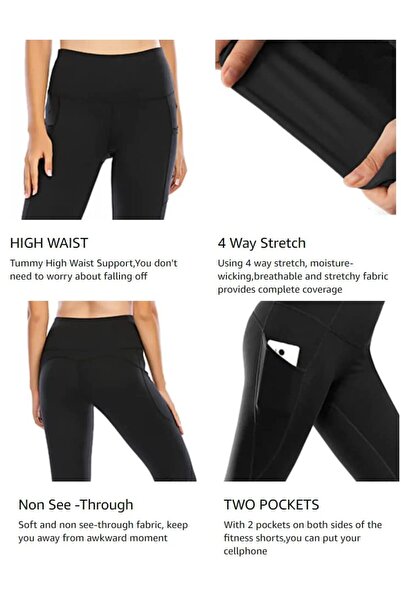 RUBIK Legging for Women with Pocket, Tummy Control Workout Running Fitness Sports High Waist Yoga Pant