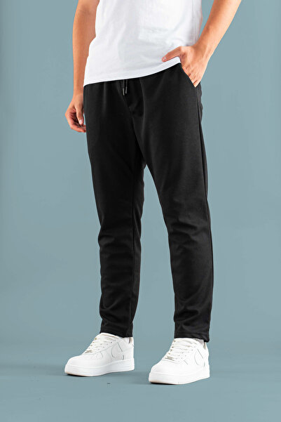 bombe Men's Elastic Waist Slim Fit Basic Cotton Jogger