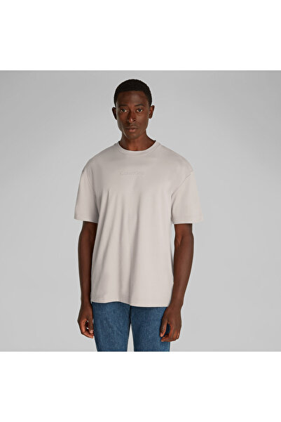 Calvin Klein Erkek Gri T-Shirt