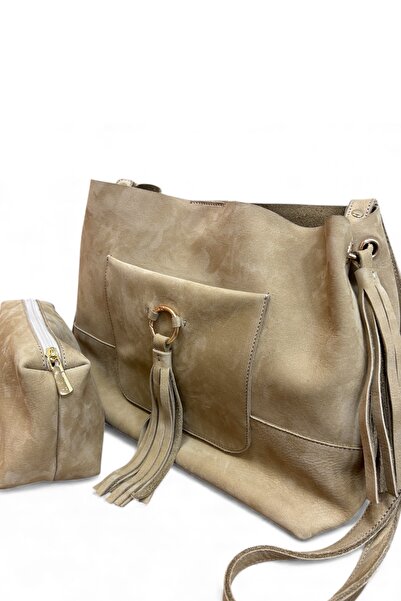 MaVaux Marilla 100% Genuine Nubuck Casual, Soft Leather Stylish Design Puppy Shoulder and Crossbody Bag