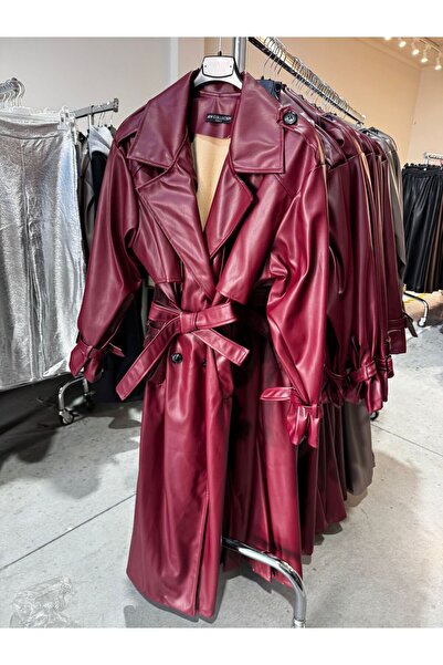 MISS LEXI STUDIO Leather Trench Coat