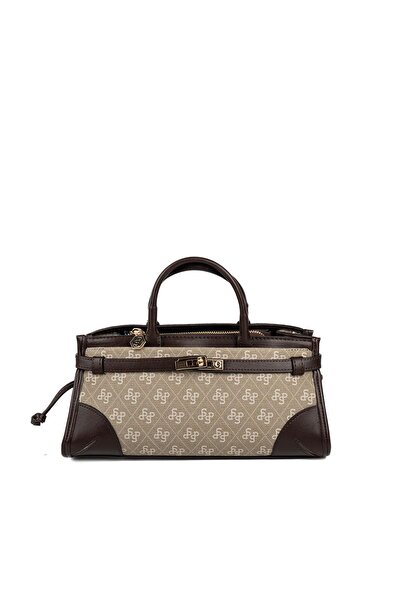 Silver Polo Silver & Polo Sp1260 Women's Handbag Alaska Dark Green-Brown