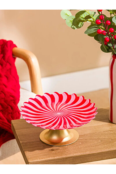 LC Waikiki Lcw Home Mixed Footed Glass Serving Bowl 21 cm