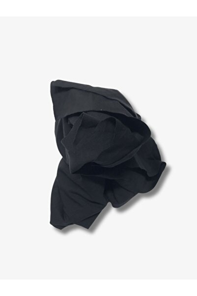 Yiğit Kumaş Sports Team Draped Polyester Combed Flexible Fabric, Piece 80X160 cm Black Color
