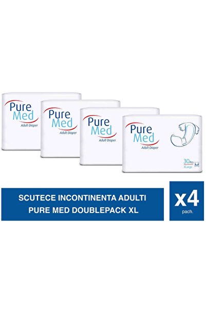 Puremed Pure Med Set of 4 Adult Diapers XL 30 Pcs