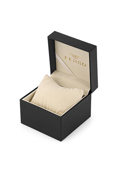 FERRO Silver Steel Cord Men's Wristwatch Fm11650A-A2 Functions Active 3 Atm Water Resistant Gift Packaged