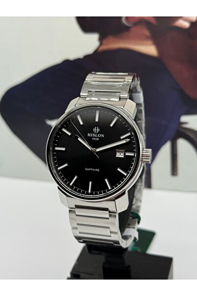 Hislon Steel Mens Watch Sapphire Crystal 3 Atm Waterproof 3 Years Warranty