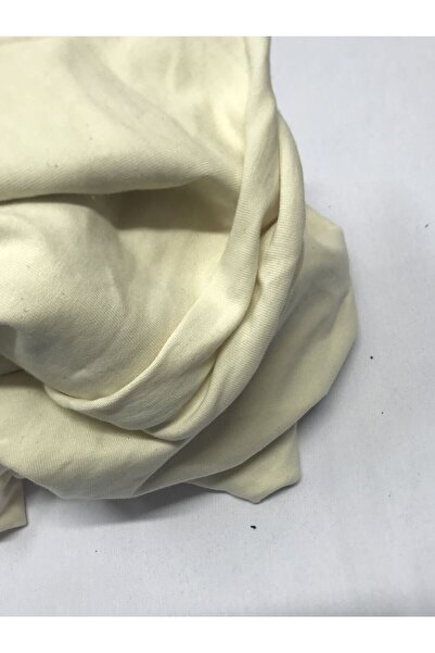 Yiğit Kumaş Tok Single Jersey Fabric, Piece 90X190 cm Cream Color