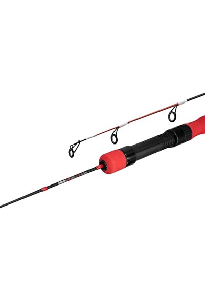 DELPHİN DOTZ Ice Fishing Rod 50cm - Fiberglass, Red