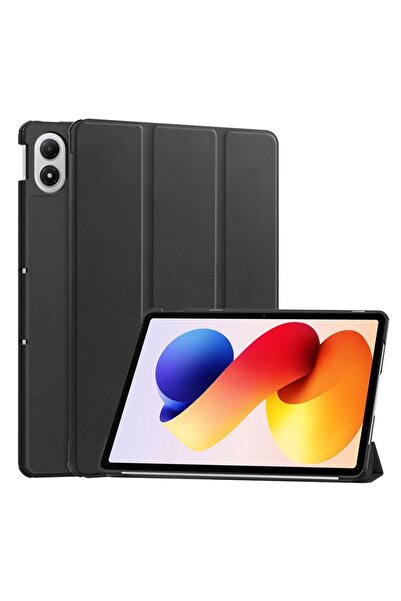 SKYDDAR INNOVATION Husă pentru tabletă Xiaomi Redmi Pad 2 Pro, cu suport multi-unghi, FoldPro, neagră, set cu autocolant