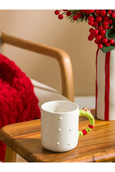 LC Waikiki Lcw Home White Ceramic Mug with Snowman Figure 320 ml