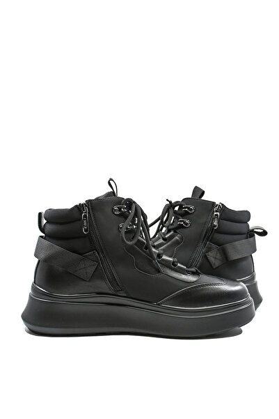 OTTER Men's High-Ankle Sport Boots Black Genuine Leather OTR 270017