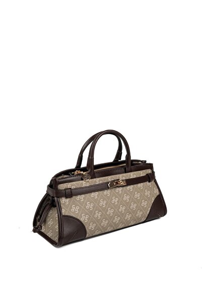 Silver Polo Silver & Polo Sp1260 Women's Handbag Alaska Dark Green-Brown