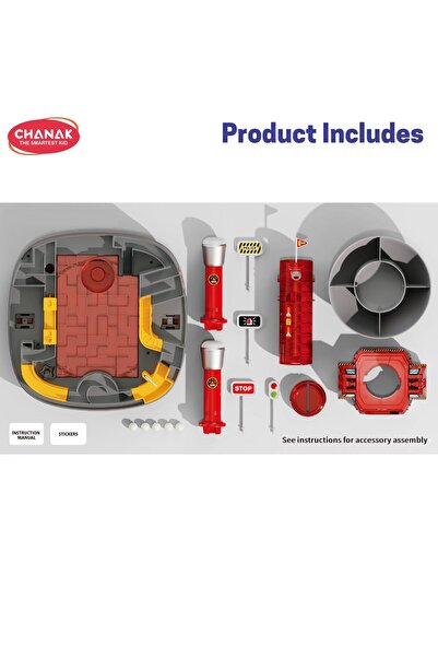 Chanak Firefighting Maze Tower Game for Kids | STEM Puzzle Toy with Balls, Levers & Tracks