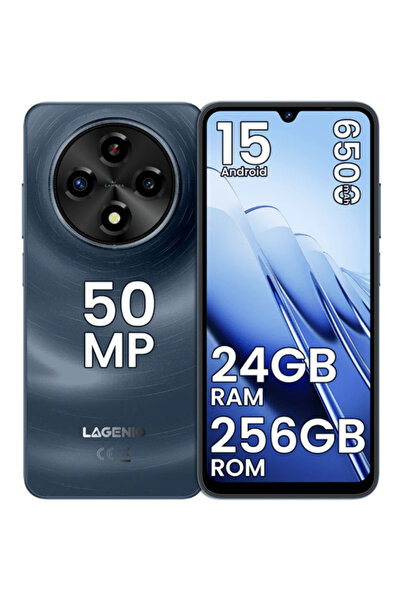 Lagenio A12 Pro Dark blue, 4G, 6.9" HD 120Hz, 8GB, 256GB ROM,50MP, Android 15, Unisoc T7250, 6500mAh