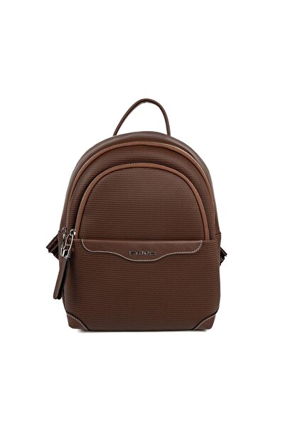 Silver Polo Γυναικείο σακίδιο πλάτης Silver & Polo SP1265 Honeycomb Brown