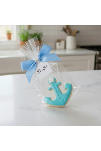 LUANA ANETA Butik Kurabiye 22 Adet İsme Özel Tasarım Şeker Hamurlu Kurabiyele...