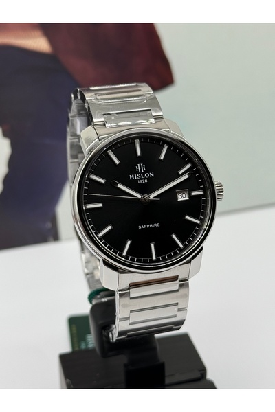 Hislon Steel Mens Watch Sapphire Crystal 3 Atm Waterproof 3 Years Warranty