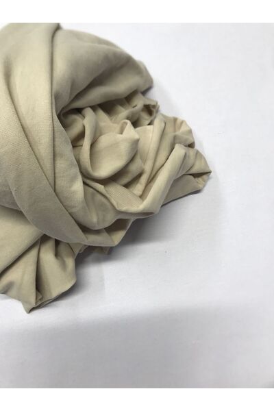 Yiğit Kumaş Stretch Fabric Single Jersey Fabric, Piece 100X190 cm Beige Color