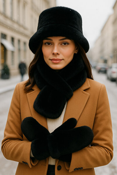 keisy Women's Winter 3-Piece Hat Scarf Gloves Set