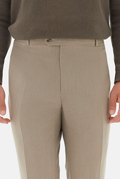 Twn Mink Dobby Fabric Trousers