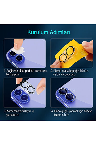 nexiva iPhone 16 Camera Protector Lens Full Protection 360 Coating Hd Image Impact and Drop Protection