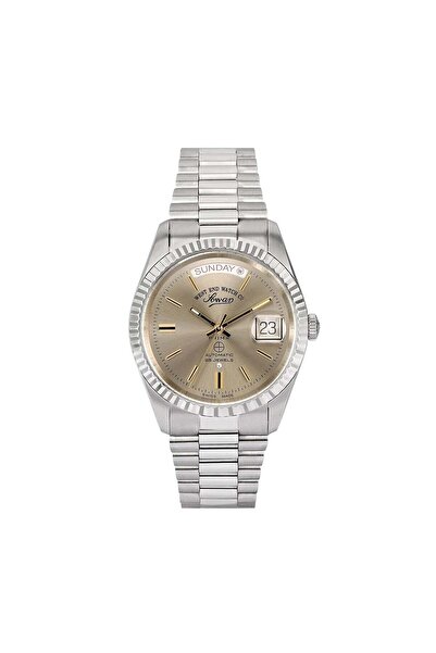 West End Watch Co West End Men's Silver Tone Case Rhuthenium Dial Automatic Watch