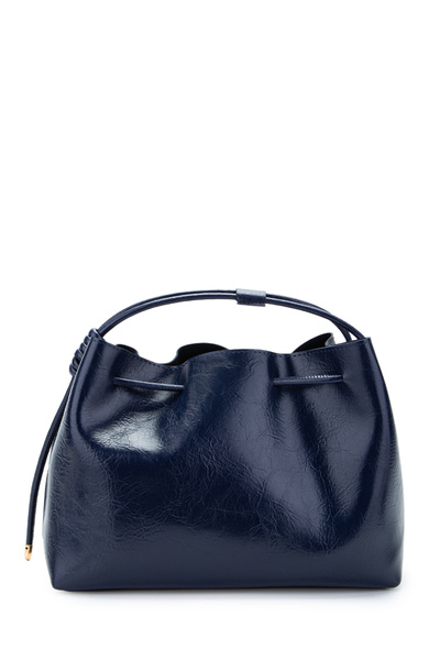 minebag Ruched Detail Yavru Çantalı Elin Women's Crossbody Bag Navy Blue