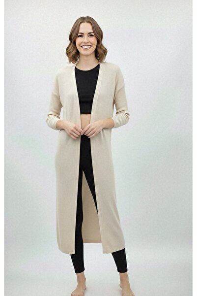 rushana Women's 125cm Long Pocketed Loose Knit Cardigan