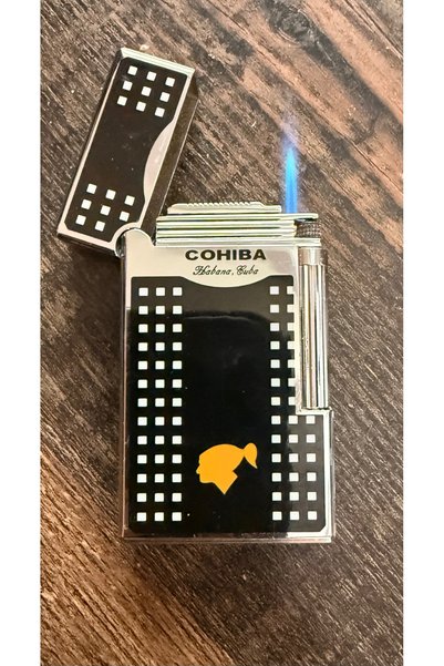 cohiba accessory Brichetă profesională Cohiba cu perforator pentru trabucuri/ Negru