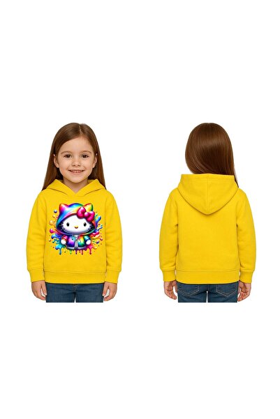 SEDİRLİ Unisex Hello Kitty Štampano Dječja majica Štampano Sa kapuljačom 3 ni...