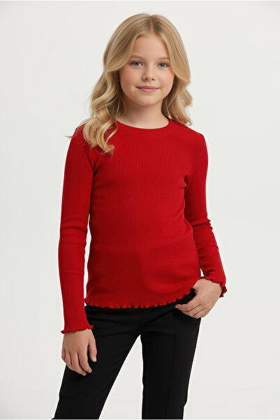 Kyron Girls' Long Sleeve Corded Fabric Blouse / Comfortable and Stylish Design / with Different Color Options