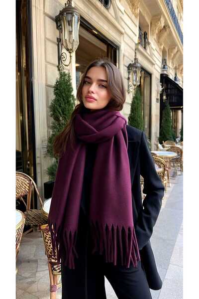 LAGRANZE Şal cu ciucuri LuxeSoft pentru femei