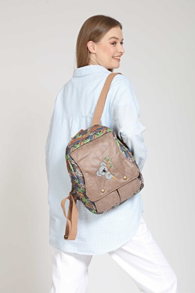 street&bagdnz Коала Бродирана етническа автентична раница с бохемски мотиви з...