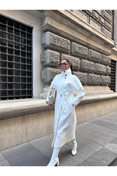 Göker Life Stand Collar Stamp Coat