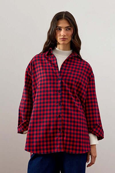 Ceylan Otantik Red Polka Dot Shirt