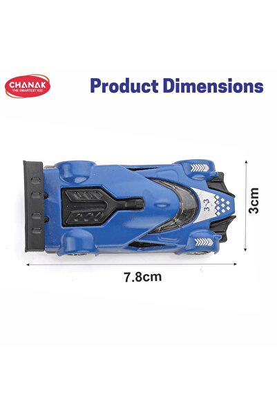 Chanak Die Cast Metal Racing Car, Free Wheel Metal Car Set, Street Racer Car For Kids Above 3 Years