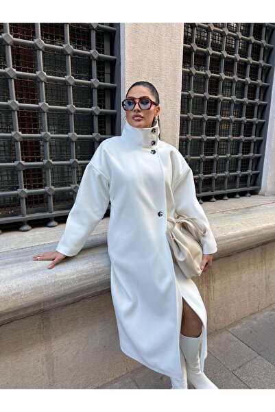 Göker Life Stand Collar Stamp Coat