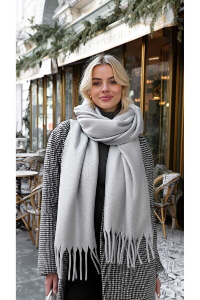 LAGRANZE Kadın LuxeSoft Püsküllü Atkı Şal