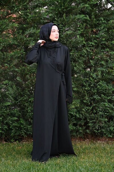 Ferraceci فستان صلاة عملي من قطعة واحدة من الدانتيل من ميراك