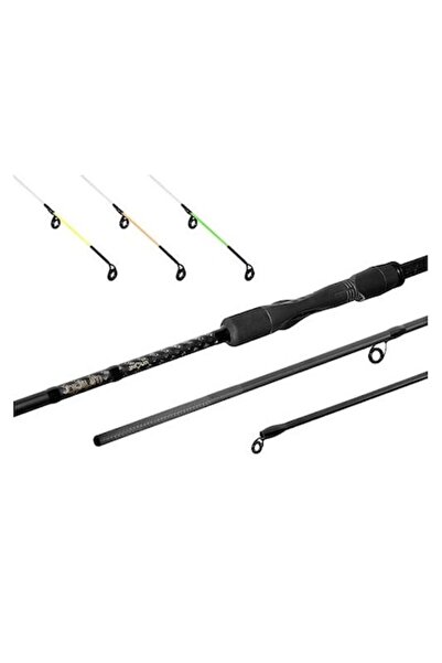 DELPHİN Lansetă Opium Inova 390cm/80g, 3 secțiuni, carbon, neagră cu auriu