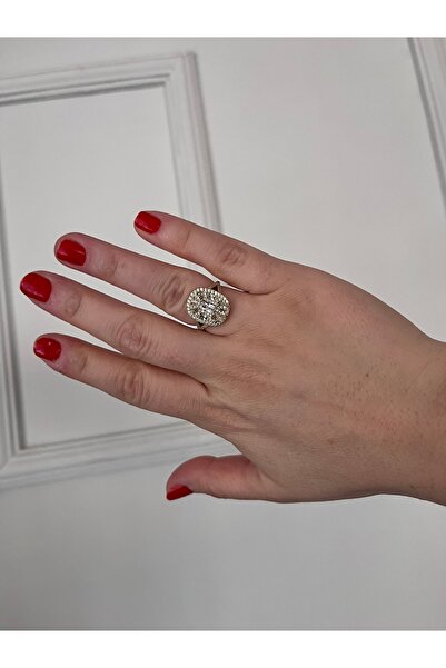 shop خاتم ذهبي مرصع بالأحجار الكريمة اللامعة طراز KUYUMCU مع حجر كبير