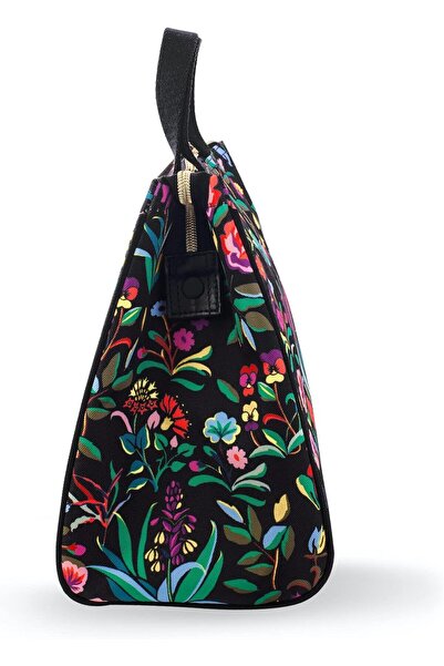 kate spade new york Insulated Soft Portable Lunch Bag - Autumn Floral, Black