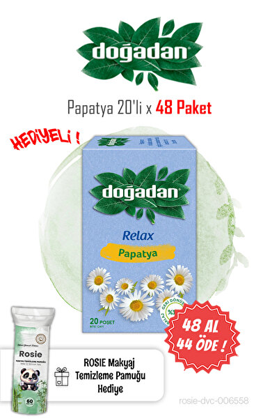 Doğadan شاي عشبة البابونج اشترِ 48 واحصل على 44 مجانًا وروزي