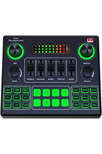 Generic Live Sound Card Audio Mixer Black