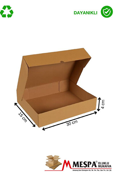 Markasız ucuz 30 x 15 x 4 ölçülerinde Kraft 50 adet küçük boy pide ve lahmacu...